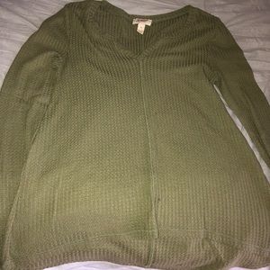 Long Sleeve Waffle Shirt